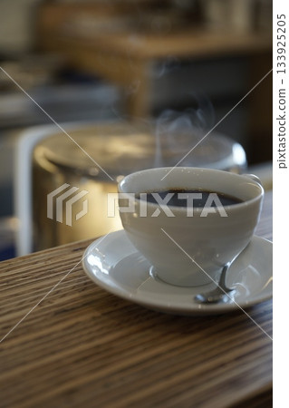coffee on a table in a cafe coffee on a table in a cafe 133925205