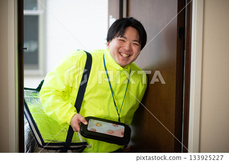 Lunch delivery person Lunch delivery person 133925227
