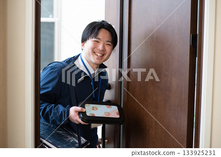 Lunch delivery person Lunch delivery person 133925231