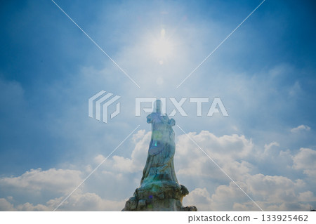 Tainan, Taiwan – June 30, 2025: The statue of Lin Ma Niang in Lin Ma Niang Park, Anping District, Tainan City, stands majestically under the summer sun. Tainan, Taiwan – June 30, 2025: The statue of Lin Ma Niang in Lin Ma Niang Park, Anping District, Tainan City, stands majestically under the summer sun. 133925462