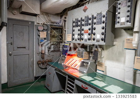 Tainan, Taiwan – June 30, 2025: An aerial view of military aircraft on display at the Anping Deyang Naval Park. Tainan, Taiwan – June 30, 2025: An aerial view of military aircraft on display at the Anping Deyang Naval Park. 133925583