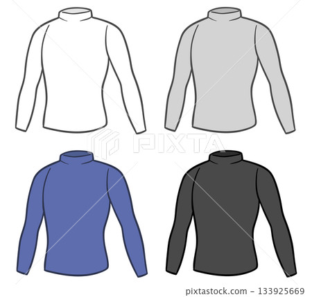 男款高領長袖打底衫 男款高領長袖打底衫 133925669