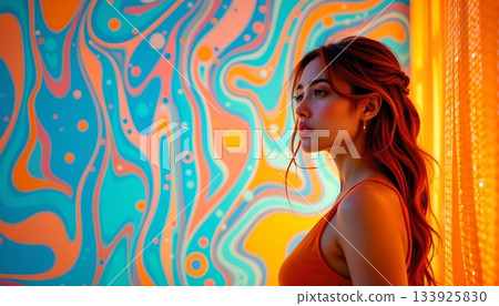 An interior view of a restaurant or c, where several people are seated around tables, engaged in conversations and meals An interior view of a restaurant or c, where several people are seated around tables, engaged in conversations and meals 133925830