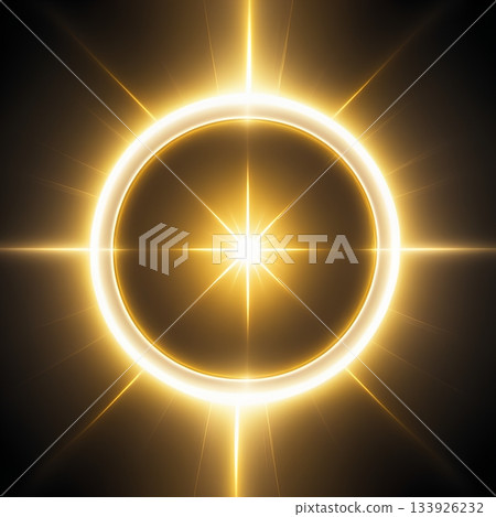 Stunning golden ring with radiant glow, perfect for adding a touch of magic to your projects or creating captivating designs with a celestial feel Stunning golden ring with radiant glow, perfect for adding a touch of magic to your projects or creating captivating designs with a celestial feel 133926232