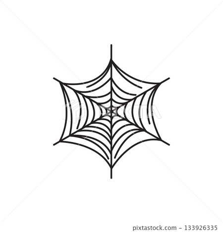 Spider web illustration icon design 133926335
