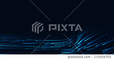 High speed blue horizontal lines on dark blue background. High speed blue horizontal lines on dark blue background. 133926705