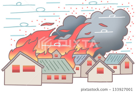 火災事故－火災、強風、火花、火勢蔓延 133927001