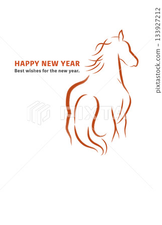 2026 New Year's postcard 133927212