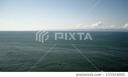 從角田岬燈塔的觀景台上眺望日本海 133928085