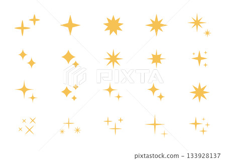 Twinkle star icon set 133928137