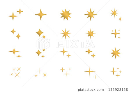 Twinkle star icon set 133928138