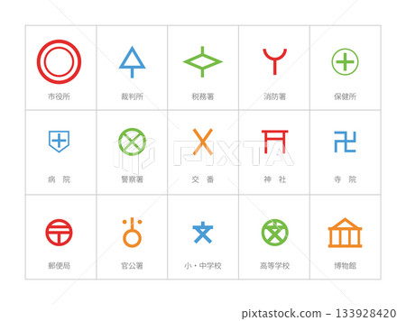 Various map symbols set 4 Various map symbols set 4 133928420