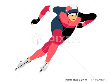 女子速滑運動員 女子速滑運動員 133929052