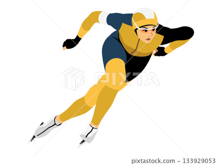 女子速滑運動員 女子速滑運動員 133929053