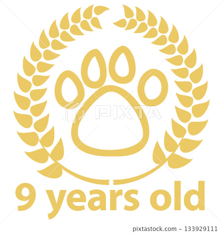 Cute Pet Age Laurel Footprints 1-9 Gold 133929111