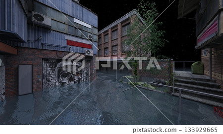 Submerged city Submerged city 133929665