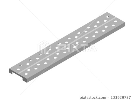 Simple illustration material of isometric scaffolding boards 133929787