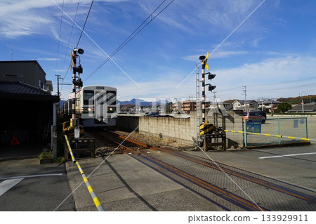 Scenery around Joshu Tomioka Station on the Joshu Electric Railway in Tomioka City, Gunma Prefecture 133929911
