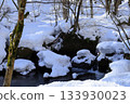 A stream with snow 133930023
