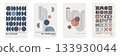 Minimalist poster set in geometric style 133930044