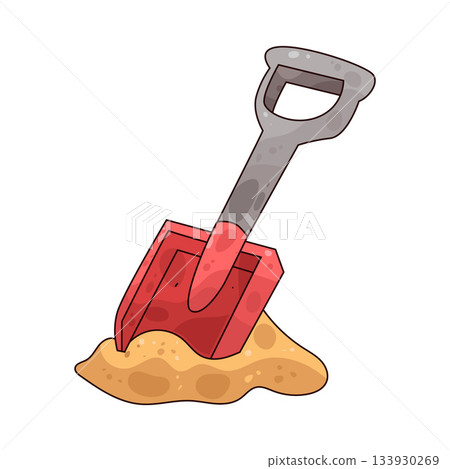 illustration of Sand Shovel 133930269