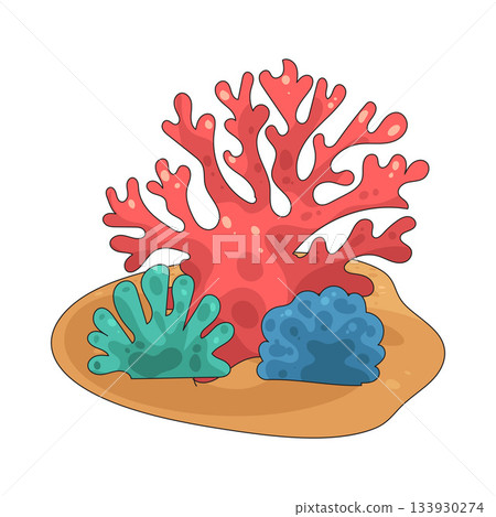 illustration of Coral Reef illustration of Coral Reef 133930274