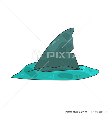 illustration of Shark Fin illustration of Shark Fin 133930305