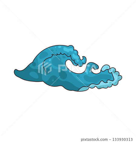 illustration of Ocean Wave illustration of Ocean Wave 133930313