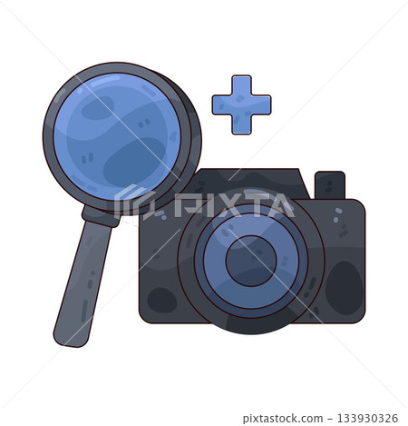 illustration of Camera Zoom In 133930326