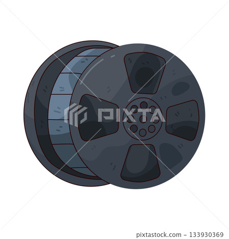 illustration of Film Reel 133930369