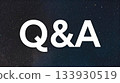 太空背景下的問答字體設計 133930519