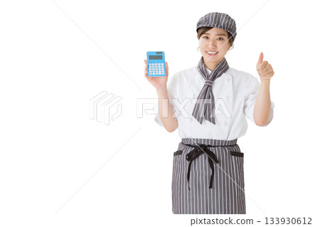 Woman in a coat Woman in a coat 133930612