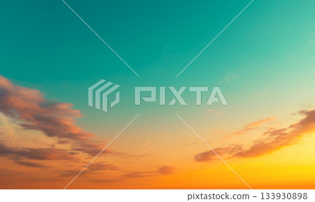 Colorful cloudy sky at sunset. Gradient color. Sky texture. Abstract nature background Colorful cloudy sky at sunset. Gradient color. Sky texture. Abstract nature background 133930898