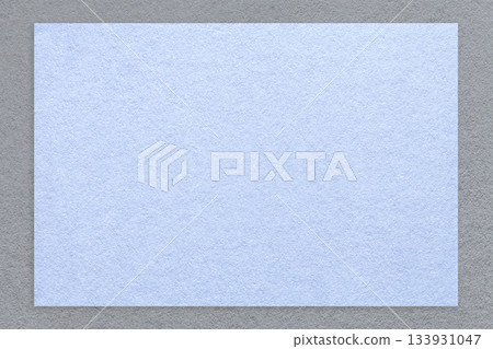Textured pastel blue paper background with gray border. Banner or presentation template with copy space 133931047
