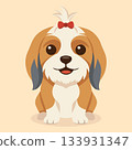 Happy Shih Tzu Cartoon Icon 133931347