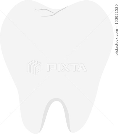 White tooth illustration clean dental art for healthy smile White tooth illustration clean dental art for healthy smile 133931529