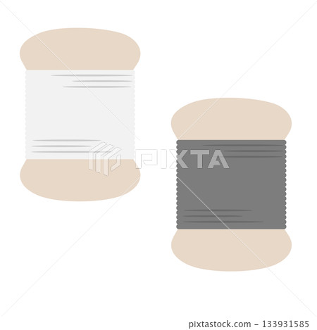 Simple illustration material of sewing thread 133931585