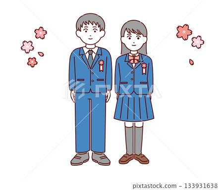 High school entrance ceremony 133931638