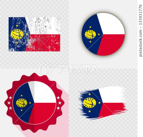 Wake Island National Flag Icon Collection. Wake Island National Flag Icon Collection. 133931776