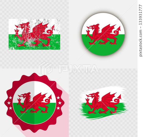 Wales National Flag Icon Collection. Wales National Flag Icon Collection. 133931777