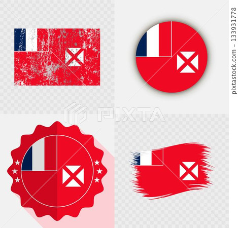 Wallis and Futuna National Flag Icon Collection. Wallis and Futuna National Flag Icon Collection. 133931778