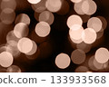 Chrismas lights bokeh background. Mocha Mousse abstract background. 133933568