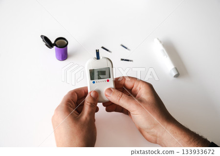 Checking Blood Sugar Level 133933672