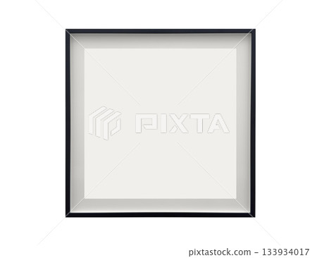 Off-white cloud dancer color, trendy colour of 2026 year in frame like artwork. 133934017