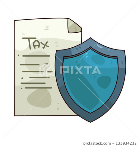 illustration of Tax protection Shield illustration of Tax protection Shield 133934232