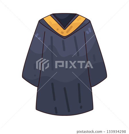 illustration of Graduation Gown 133934298