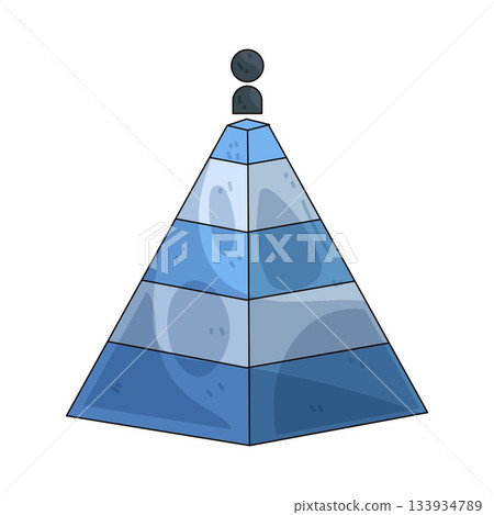 illustration of Hierarchy pyramid illustration of Hierarchy pyramid 133934789