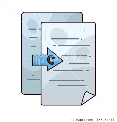 illustration of Copy File 133934831