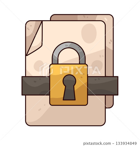 illustration of Locked File illustration of Locked File 133934849