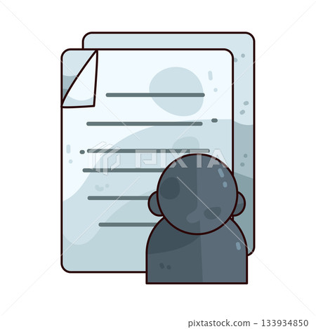 illustration of personal file illustration of personal file 133934850